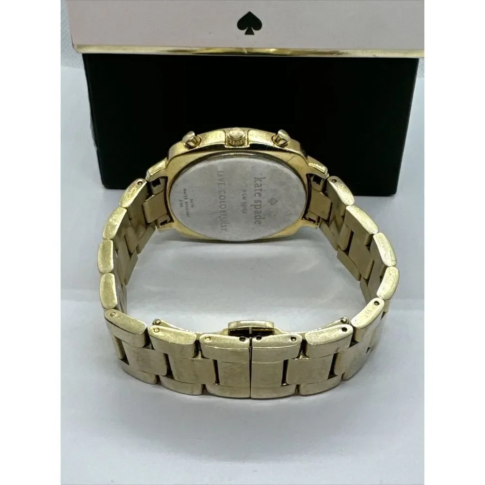 Kate Spade New York 0100 Women's Gold Stainless Steel Analog Dial Watch JNA160
